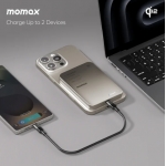 Momax IP129Q2L 1-Power Q.Pass 5000mAh Qi2 磁吸流動電源 (CCC 認證)