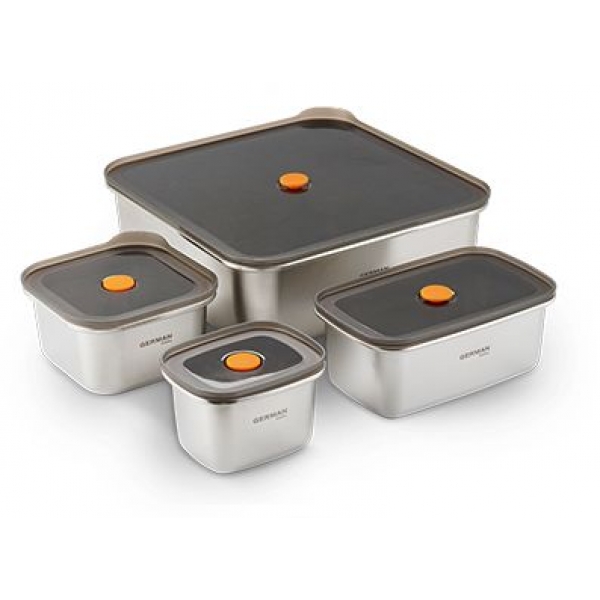 German Pool 德國寶 SSB-SET4 FreshLock 可微波不銹鋼保鮮盒