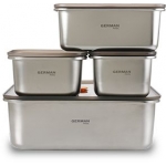 German Pool 德國寶 SSB-SET4 FreshLock 可微波不銹鋼保鮮盒