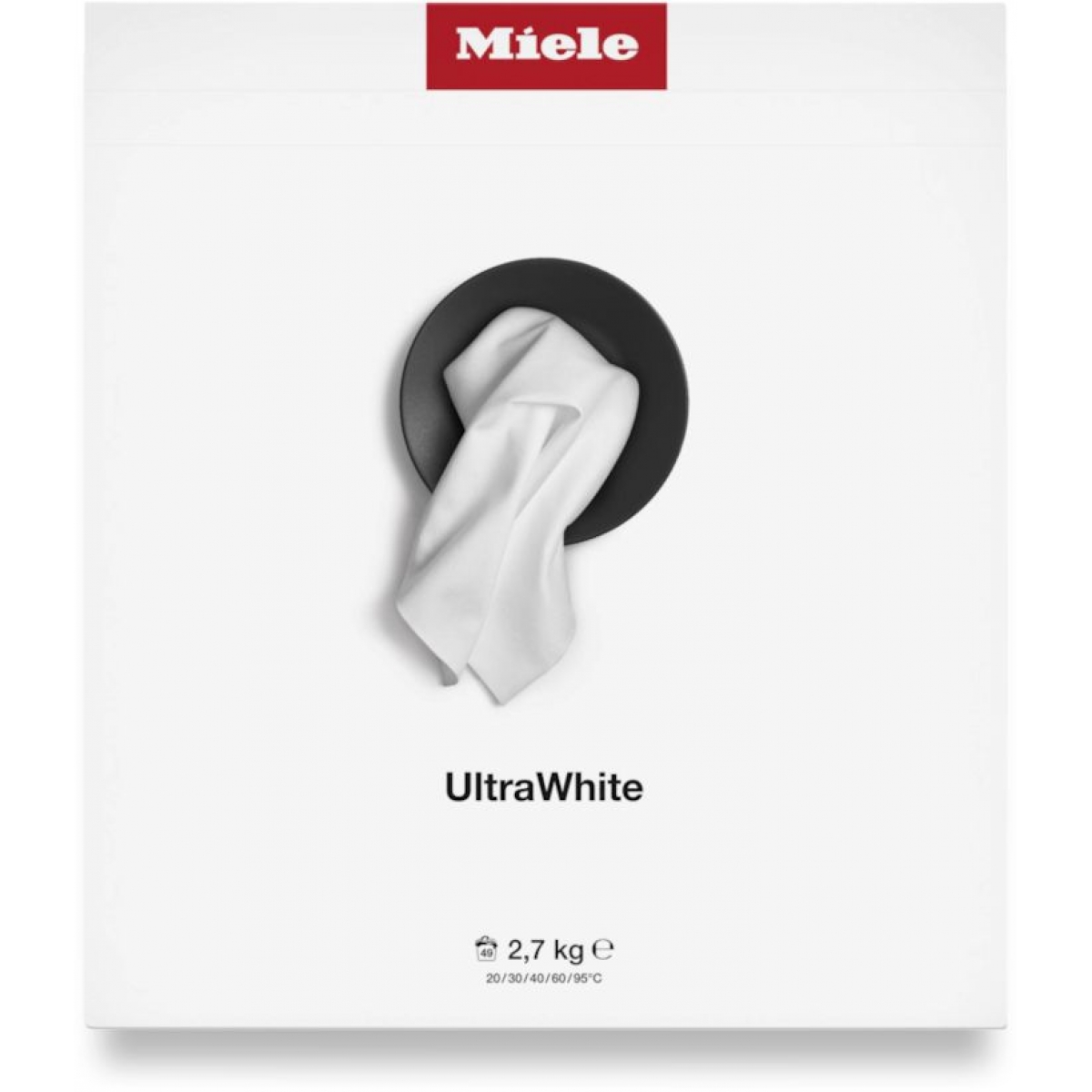 MIELE UltraWhite 淨白洗衣粉 2.7公斤 白色衣物專用