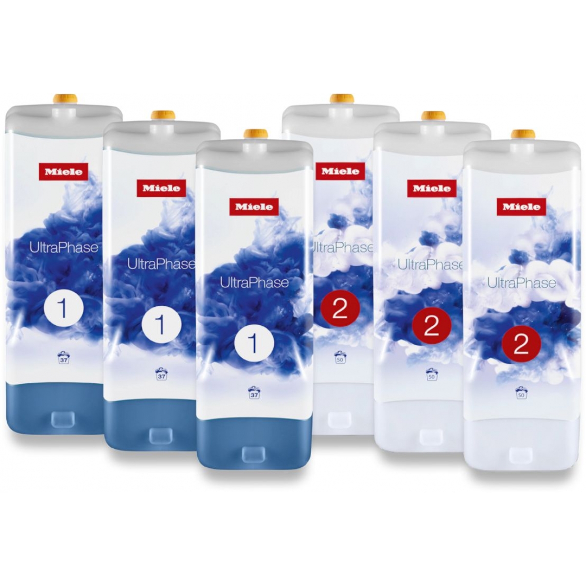 Miele UltraPhase 洗衣液六支裝套裝 (潔淨護色/亮白配方) - 適用於TwinDos洗衣機，高效環保