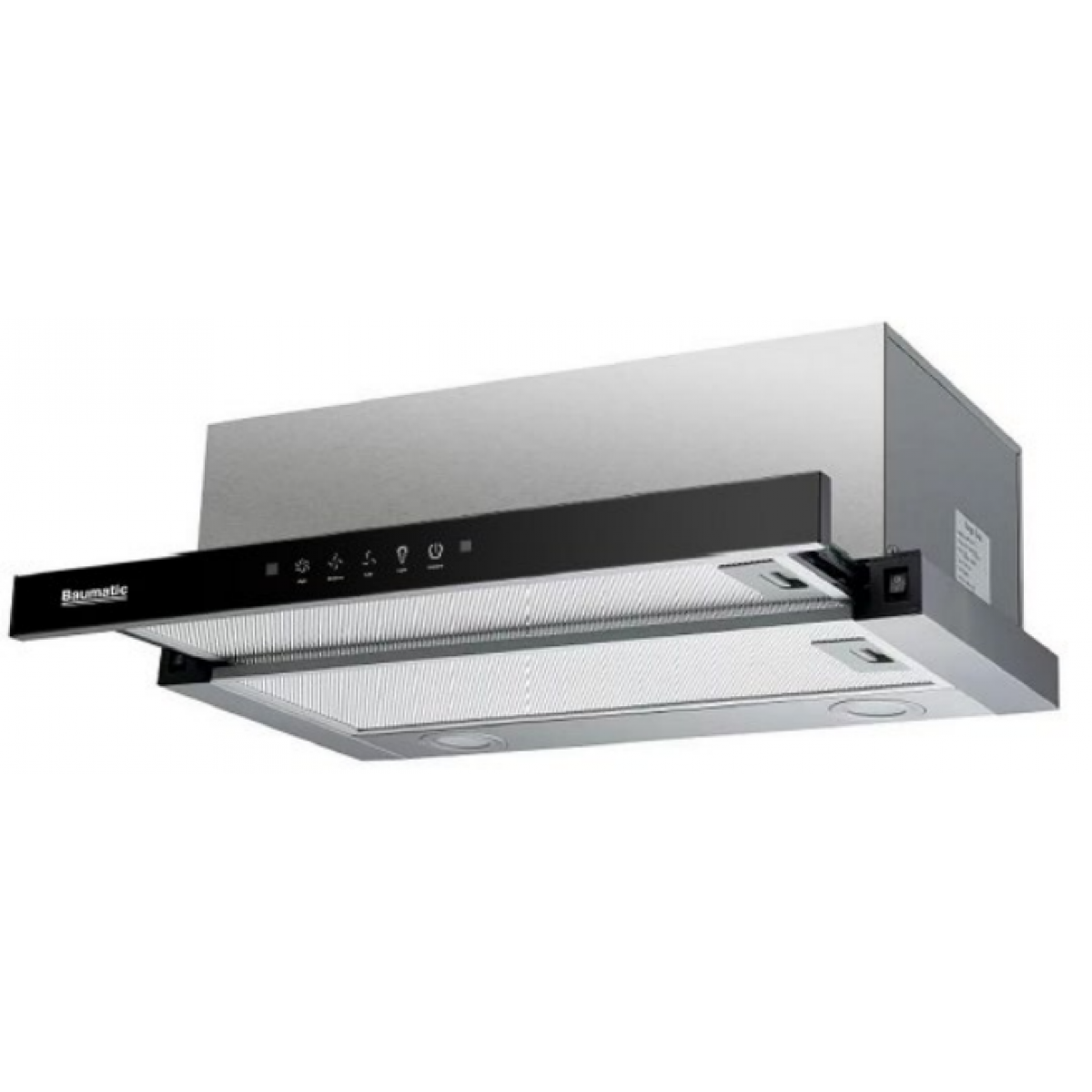 Baumatic TEL612X 60厘米 拉趟式抽油煙機 - 1100m³/h強力抽吸，手勢觸控，LED照明