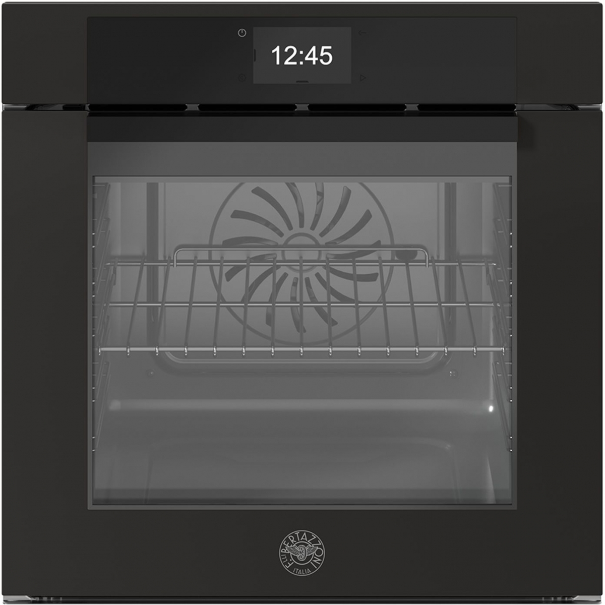 Bertazzoni F6011MODVTN 60厘米 76公升 Modern系列 嵌入式蒸焗爐 (碳黑色) - 11功能，全蒸氣模式，自動水洗