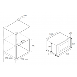 Bertazzoni F383MODMWSX 39厘米 22公升 Modern系列 嵌入式微波焗爐 (不鏽鋼) - 微波、燒烤二合一，LED顯示