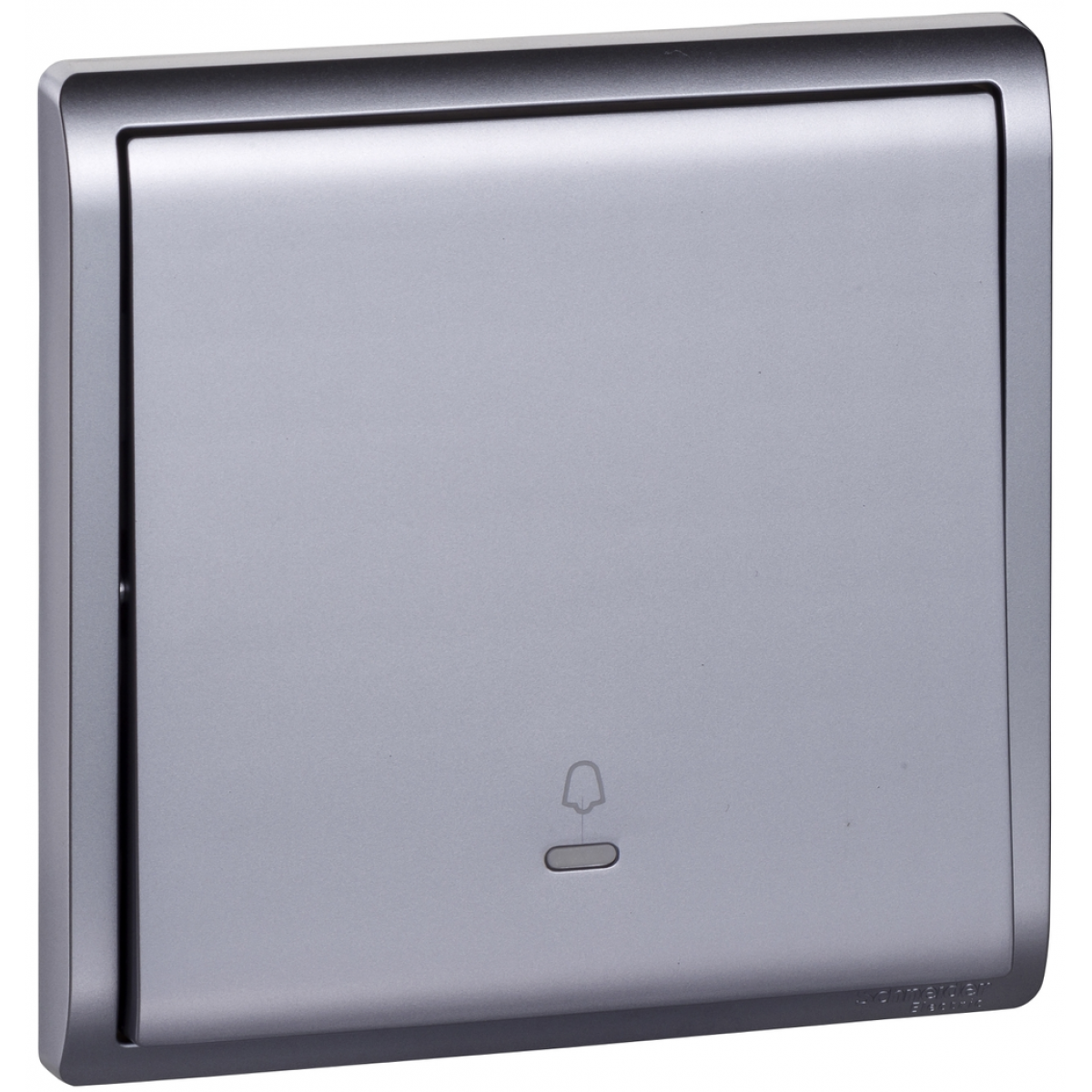 Schneider Electric Pieno E8231BPL1 單位門鐘按手掣 (薰衣草銀) - 10 A 電阻負載適用，內置螢光指示