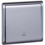 Schneider Electric 施耐德電氣 E8231BPL1_LS_C5 Pieno 10A 單位門鐘圖案按手掣 (薰衣草銀)