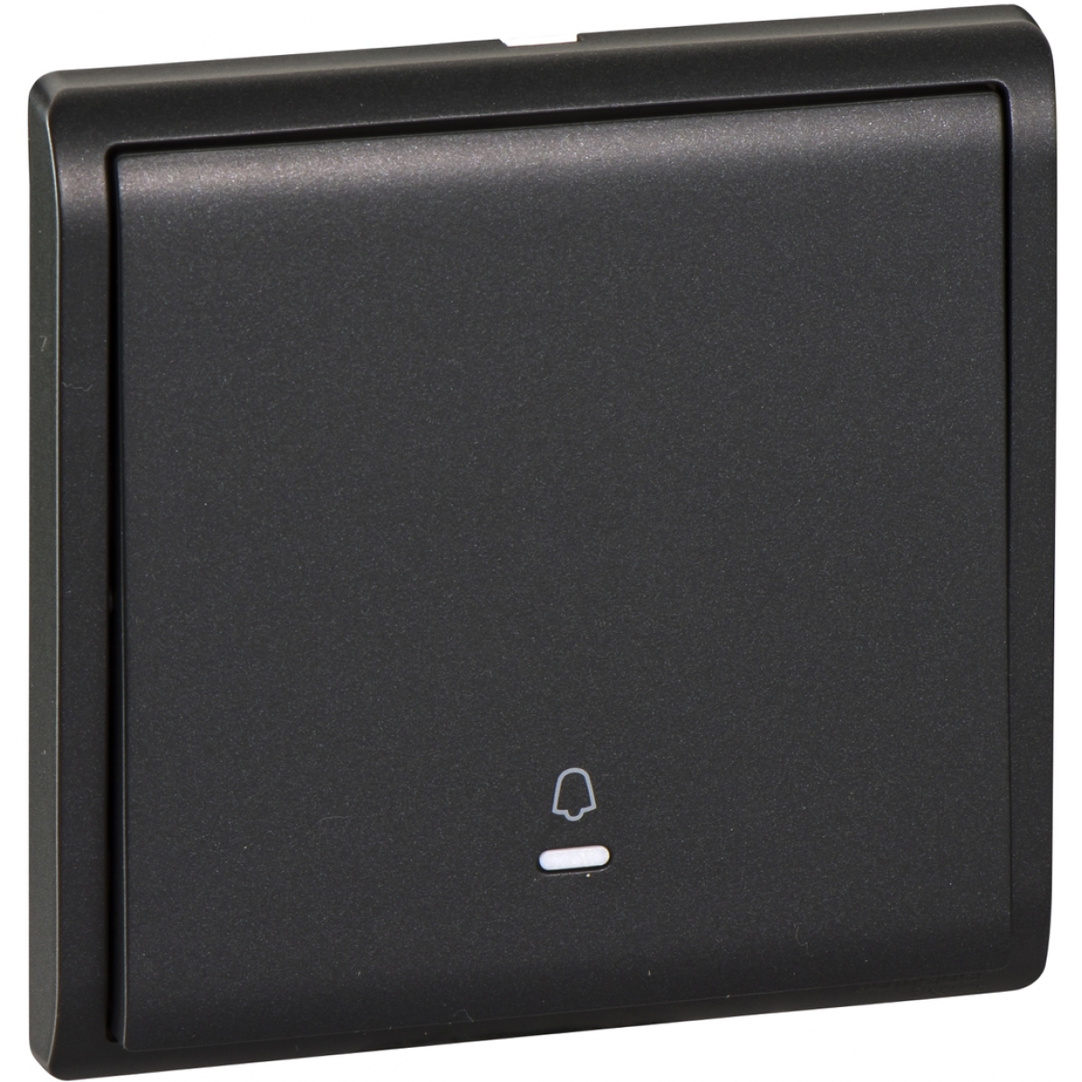 Schneider Electric Pieno E8231BPL1 單位門鐘按手掣 (寫意黑) - 10 A 電阻負載適用，內置螢光指示