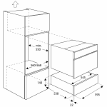 Bertazzoni WD60N Modern系列 嵌入式暖碗碟櫃 (碳黑色)
