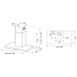 Bertazzoni KT90P1NEV 90厘米 Master系列 啞黑色煙囪式抽油煙機