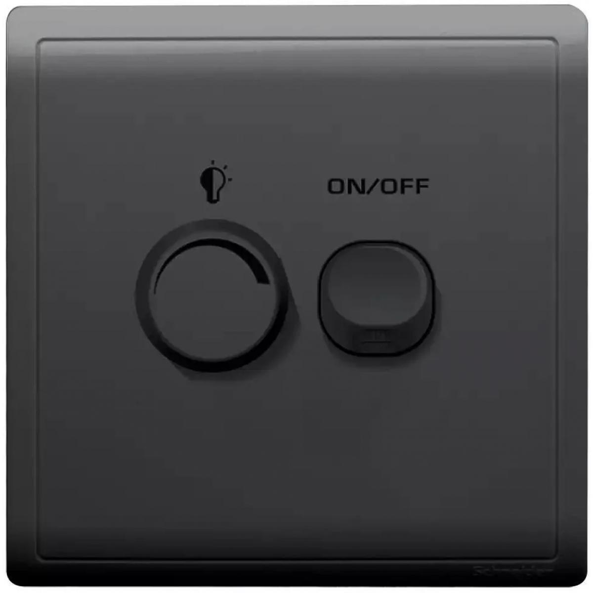 Schneider Electric Pieno E8232RD450U 450W 單位光暗掣連開關 (寫意黑)