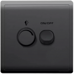 Schneider Electric 施耐德電氣 E8232RD450U_MB_C5 Pieno 450W 單位光暗掣連開關 (寫意黑)