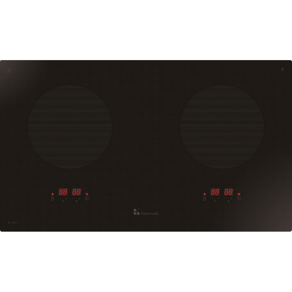 Garwoods 英國樂思 EC-2977 73厘米 2800W 嵌入式 雙頭電磁爐 - Half-Bridge技術、靈活底盤