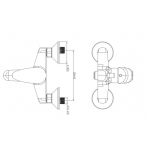 Richford RF812 浴缸冷熱水龍頭