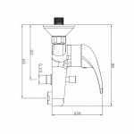 Richford RF812 浴缸冷熱水龍頭