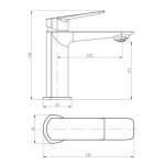 Richford RF23301GN 面盆龍頭 (灰色)