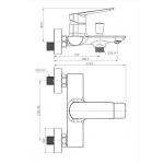 Richford RF23304GN 浴缸＋花灑龍頭 (灰色)