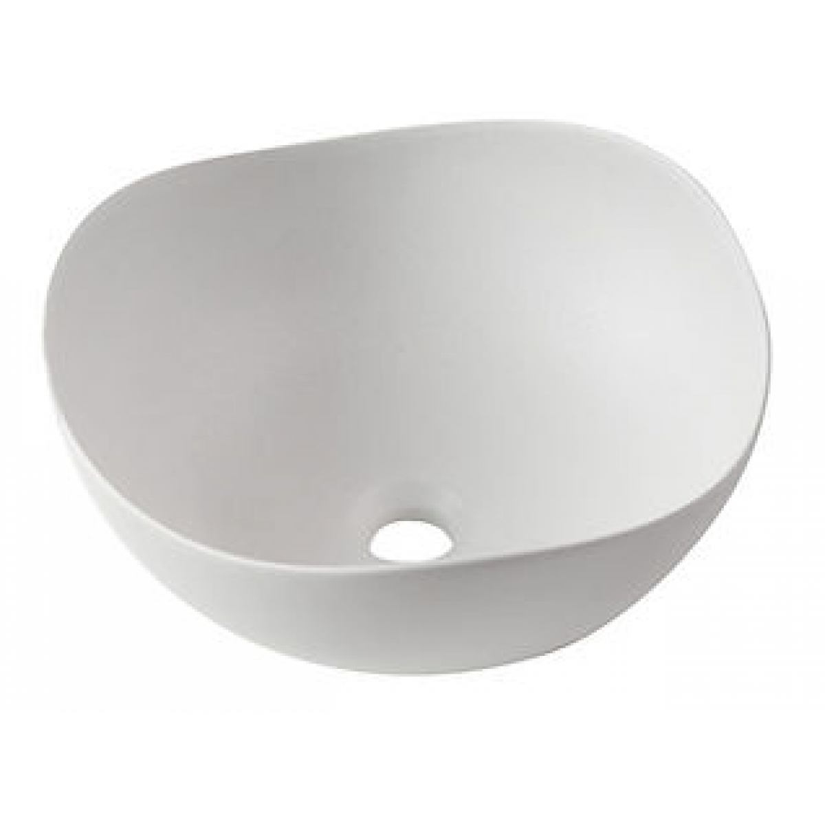 Richford BM708W 藝術面盆 (啞光浮點白色)