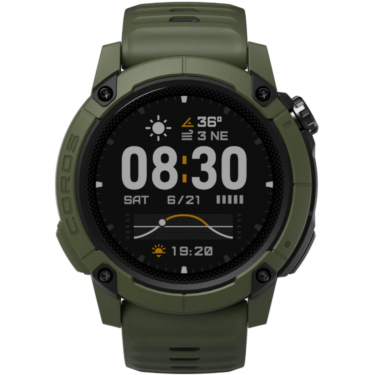 Coros Nomad GPS 運動腕錶 (綠色) - 語音筆記、72小時天氣預報、多種運動模式