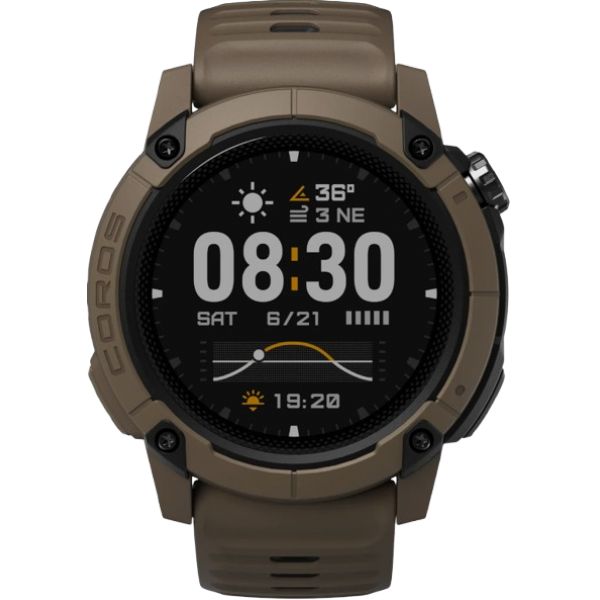 Coros Nomad GPS 運動腕錶 (棕色) - 語音筆記、72小時天氣預報、多種運動模式