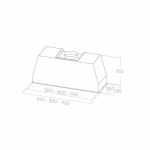 Elica CT35 Pro 120厘米 嵌入式抽油煙機 - 1100m³/h增壓風量、不銹鋼機身 (意大利製造)