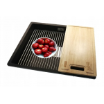 Franke KNG110-52 Kubus 2 花崗岩 檯底式單昇盆 - 時尚耐用，完美廚房配件 (隕石灰)