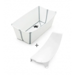 Stokke® STK531501 Flexi Bath® 摺疊式浴盆連初生嬰兒浴架套裝 (禮盒裝) (白色)