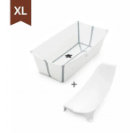 Stokke® STK639601 Flexi Bath® 摺疊式浴盆連初生嬰兒浴架 XL套裝 (白色)