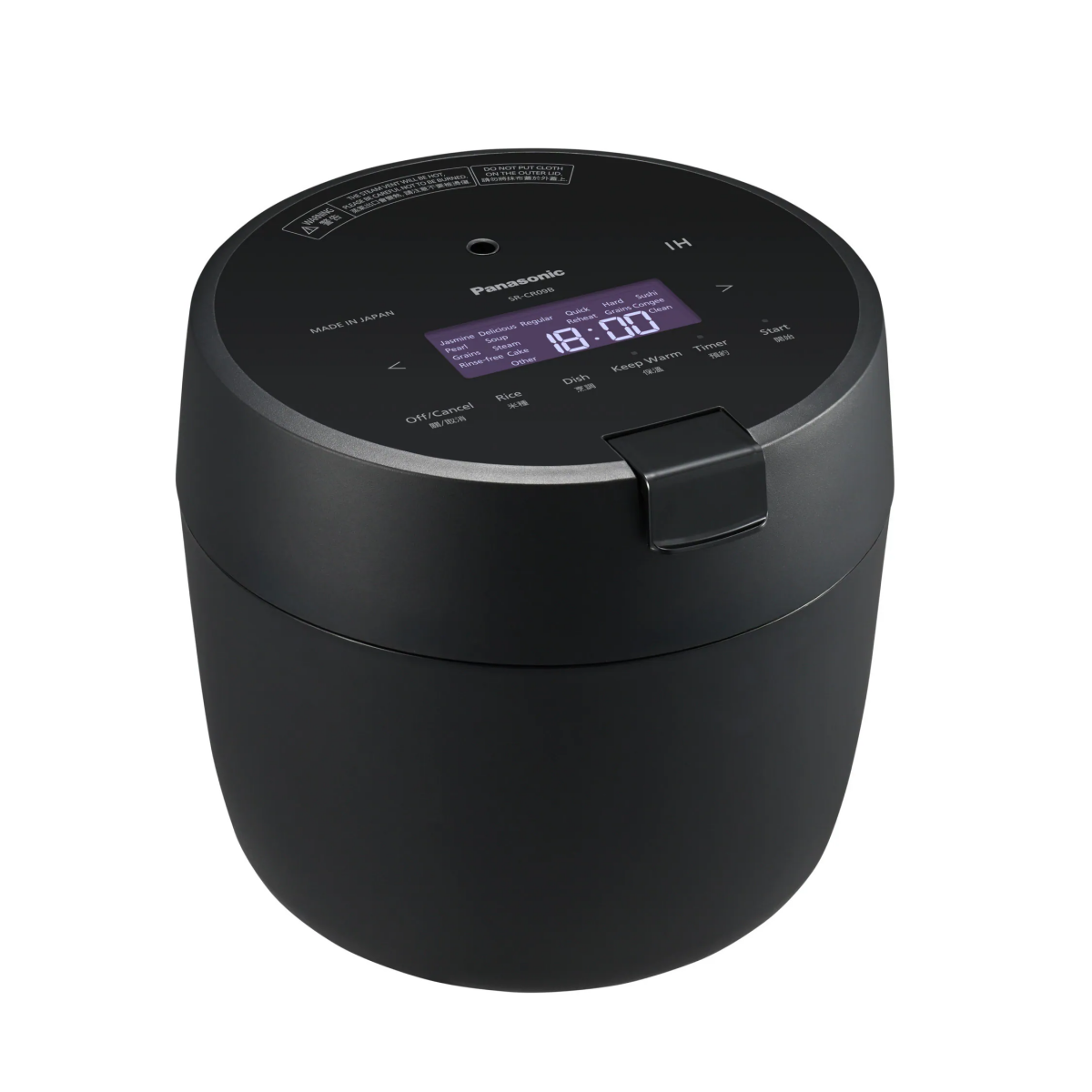 Panasonic 樂聲 SR-CR09B-K 0.9公升 IH磁應黑鑽西施電飯煲 (黑色)