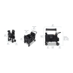 Wonderfold WDF-W4ELTP-JBLK W4 Elite Pro 4人座嬰兒車 (黑色)