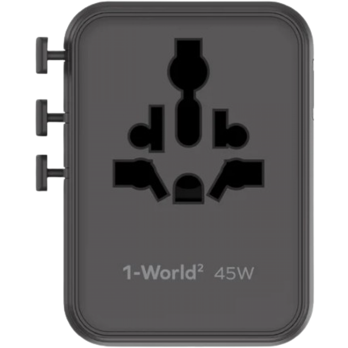 Momax UA31UKD 1-World² 45W 五接口雙 AC 旅行充電插座 (黑色)