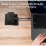 Momax UA31UKD 1-World² 45W 五接口雙 AC 旅行充電插座 (黑色)