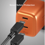 Momax UM81UKM 1-Charge 45W 雙輸出 GaN 充電器 (橙色)