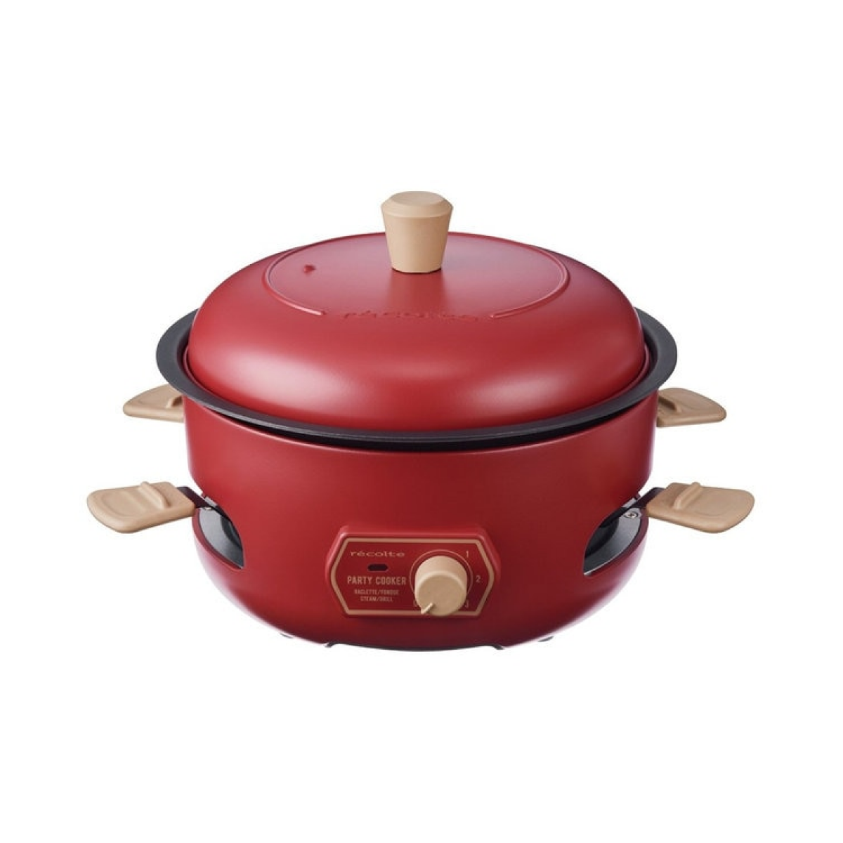 Recolte RRF-3(R) 多功能派對料理鍋 (紅色)