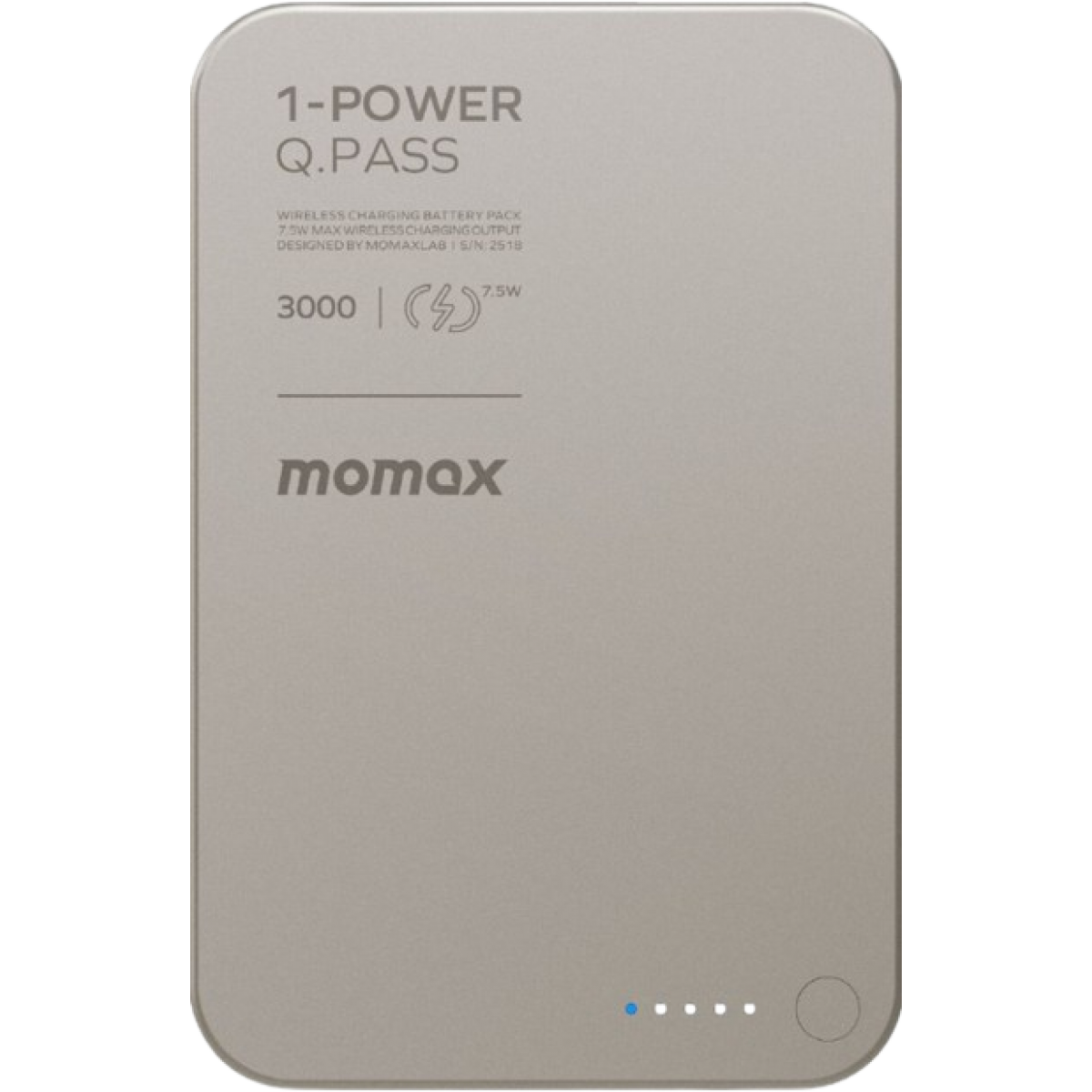 Momax IP115L 1-Power Q.Pass 3000mAh 磁吸流動電源