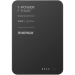 Momax IP160D 1-Power F.Pass⁺ 3000mAh 磁吸帶線流動電源