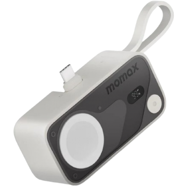 Momax IP170W 1-Power X Pro Mini⁺ 5000mAh 內置USB-C 可摺疊充電插頭及 USB-C 線移動電源配備 Apple Watch 快速充電器