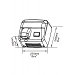 Geisar 捷莎 GSQ250B(W) 2500W 吹風乾手機 (白色粉末塗層色)