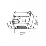Geisar 捷莎 GSQ250C(B) 2500W 吹風乾手機 (拉絲銀色)