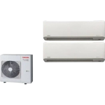 Toshiba 東芝 1.5匹+1.5匹 1拖3 變頻淨冷 多聯式掛牆分體冷氣機 (RAS-M13N4KCVx2+RAS-4M26S3ACV)