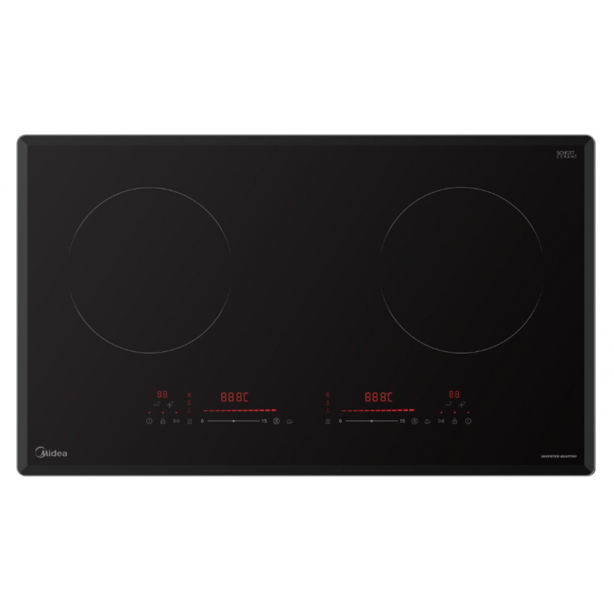 Midea 美的 MBIH516 73厘米 2800W 嵌入式半橋雙頭電磁爐