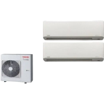 Toshiba 東芝 1.5匹+2.5匹 1拖2 變頻淨冷 多聯式掛牆分體冷氣機 (RAS-M10N4KCV+RAS-M22N4KCV/RAS-4M26S3ACV)