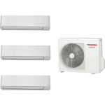 Toshiba 東芝 2.5匹 1拖3 變頻淨冷 掛牆分體機 (RAS-M10N4KCVx3+RAS-3M20S3ACV)