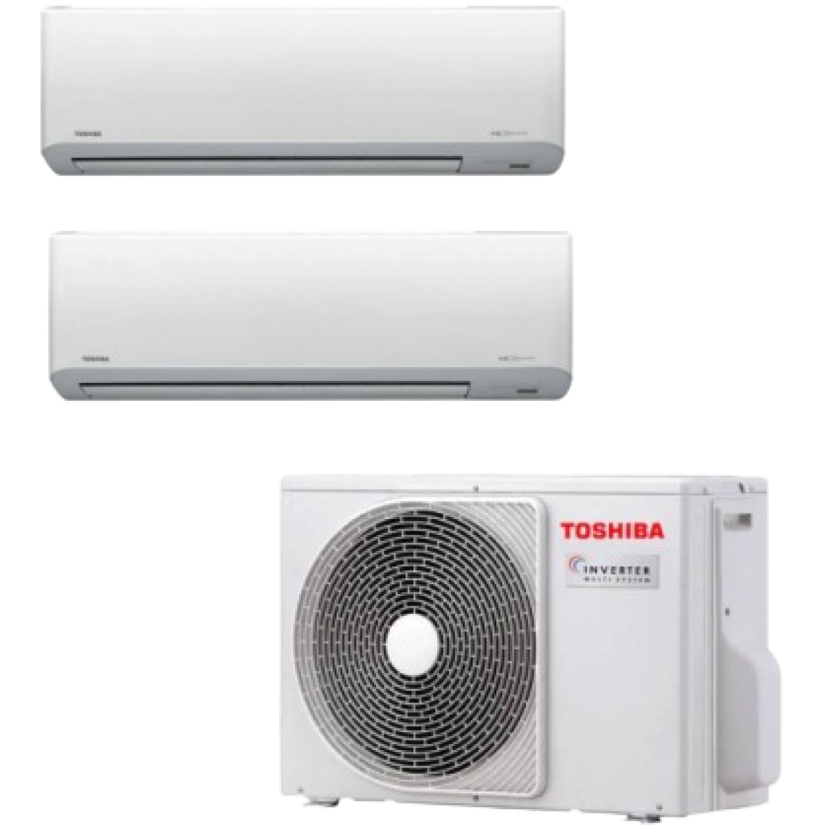 Toshiba 東芝 1.0匹+2.5匹 1拖2 變頻淨冷 多聯式分體冷氣機 (RAS-M10N4KCV+RAS-M24N4KCV/RAS-5M38S3ACV)