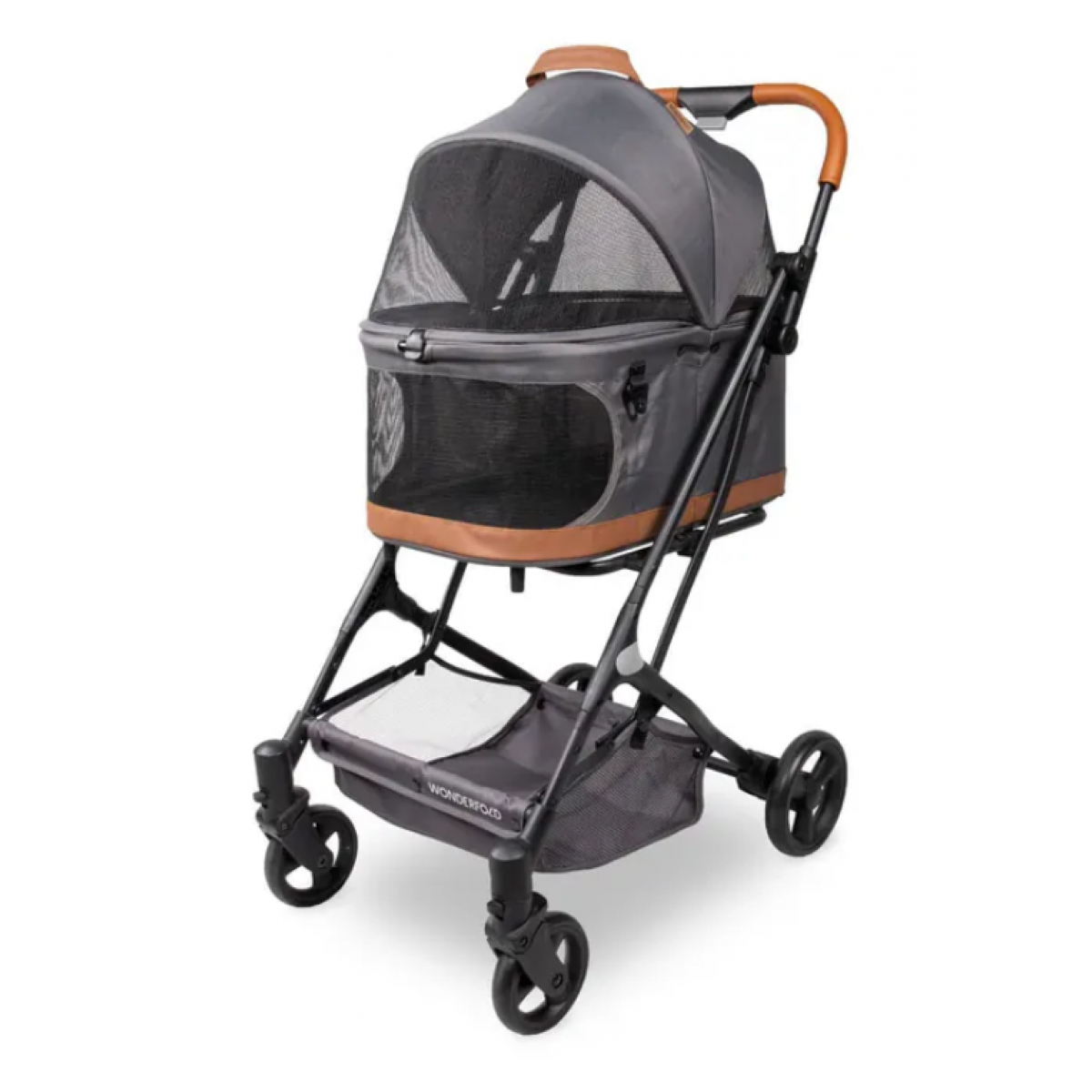 Wonderfold WDF-P2-GRY P2 三合一寵物推車 (灰白)