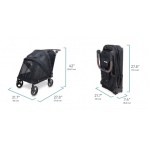 Wonderfold WDF-PFM-GRY PFM 摺疊式中型寵物推車 (灰色)