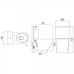 TOTO CW766PB-CC 自由咀分體座廁配油壓廁板 (不包含風琴喉)