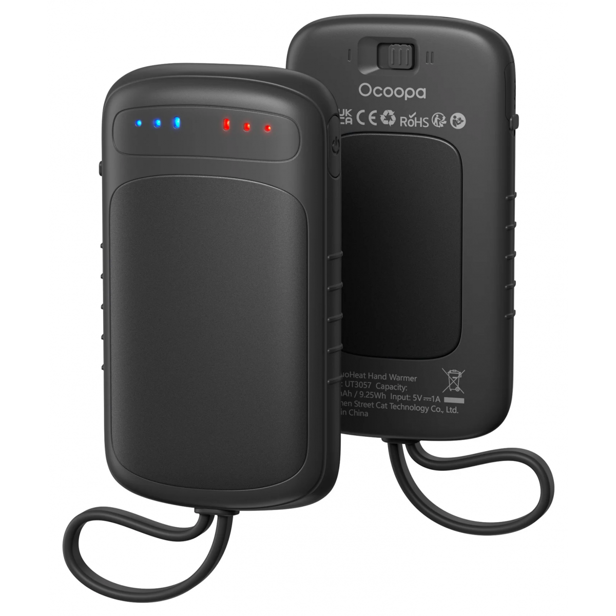 Ocoopa DCUT3057-01 UT5 DuoHeat 暖手器 (黑色)