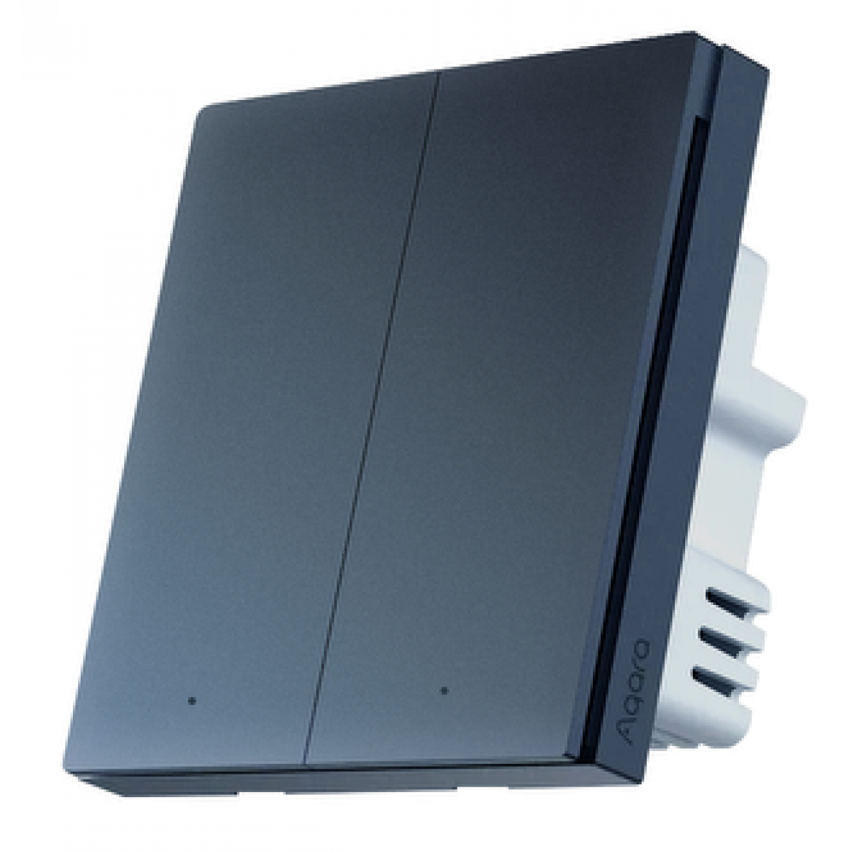 Aqara QBKG28LM-SG Smart Wall Switch 智能牆壁開關 H1 (單火線雙鍵版) (星空灰)
