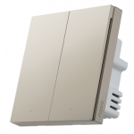 Aqara QBKG28LM-G Smart Wall Switch 智能牆壁開關 H1 (單火線雙鍵版) (金色)
