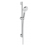 Hansgrohe 26534400 Crometta Vario EcoSmart 100 淋浴套裝 (附65公分淋浴桿) (鍍鉻白)